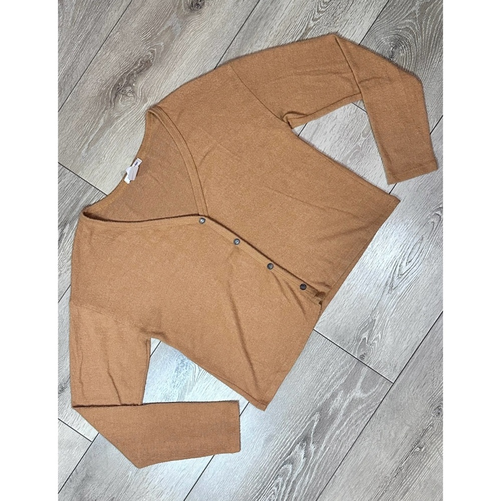 Caution To The Wind Anthropologie Button Cardigan Camel Brown